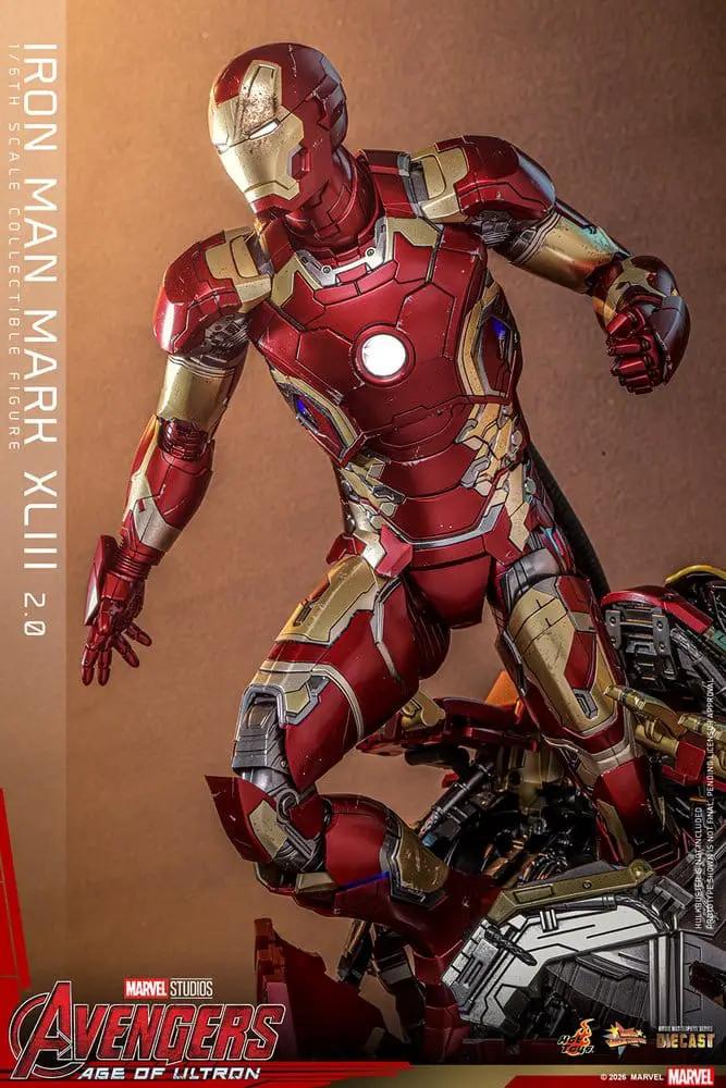 Iron Man Mark XLIII 2.0 1/6 scale diecast action figure by Hot Toys from Avengers: Age of Ultron, 32 cm