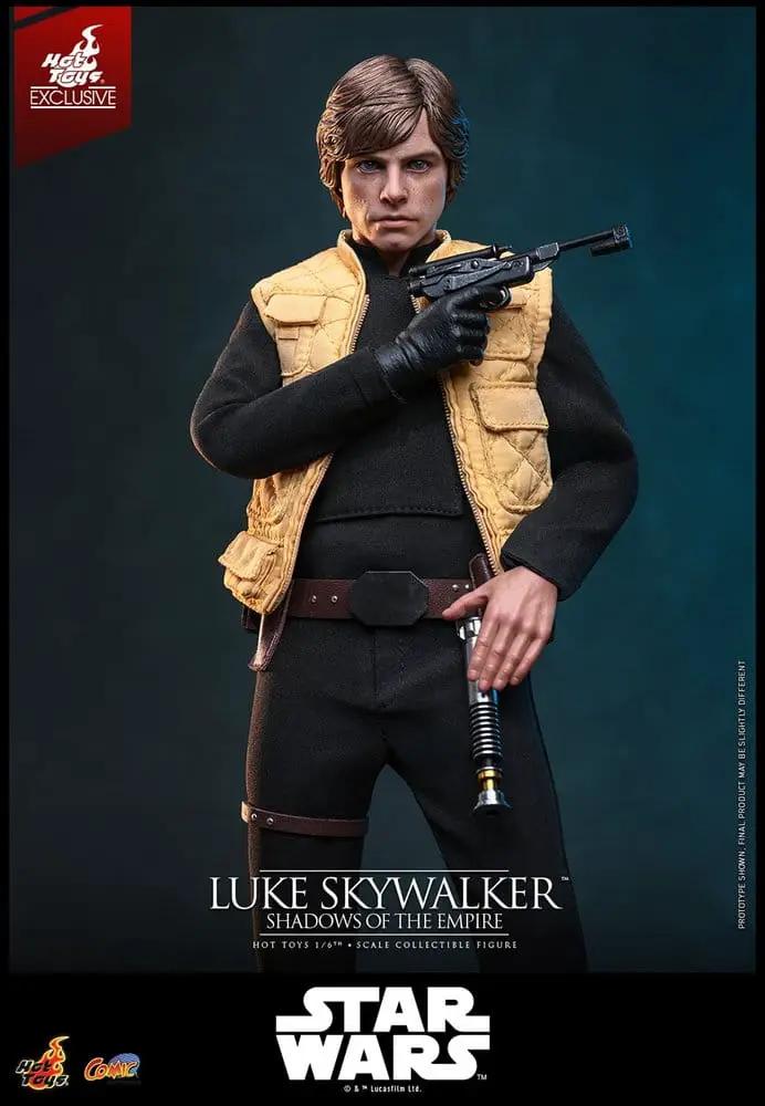 Luke Skywalker 1/6 action figure, Star Wars: Shadows of the Empire, Hot Toys Exclusive, with tan vest and blaster