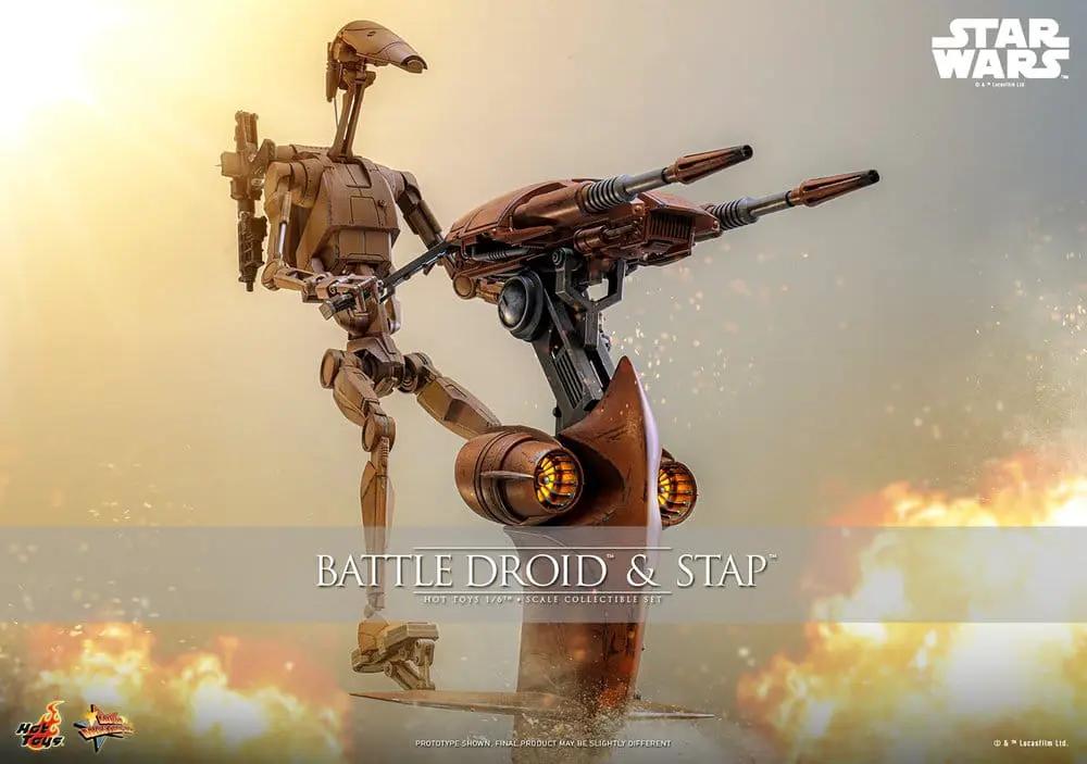 Battle Droid & STAP 2-piece 1/6-scale Star Wars collectible set by HOT TOYS