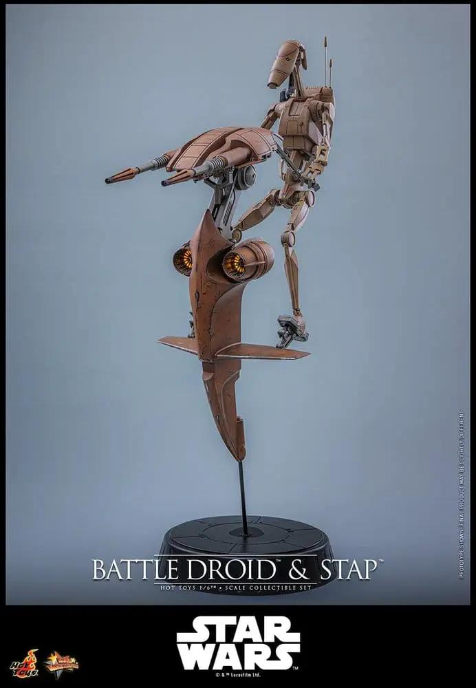 Keeto Anzellan Droidsmith action figure by HOT TOYS, Star Wars, 26 cm, on display stand.