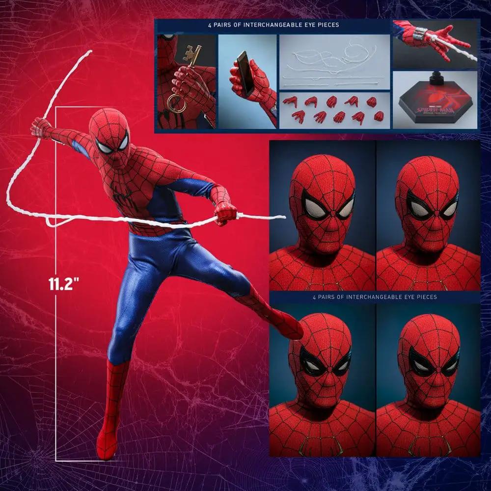 Figura de acción HOT TOYS Spider-Man 1/6 Brand New Day, 29 cm, con 4 pares de ojos intercambiables.