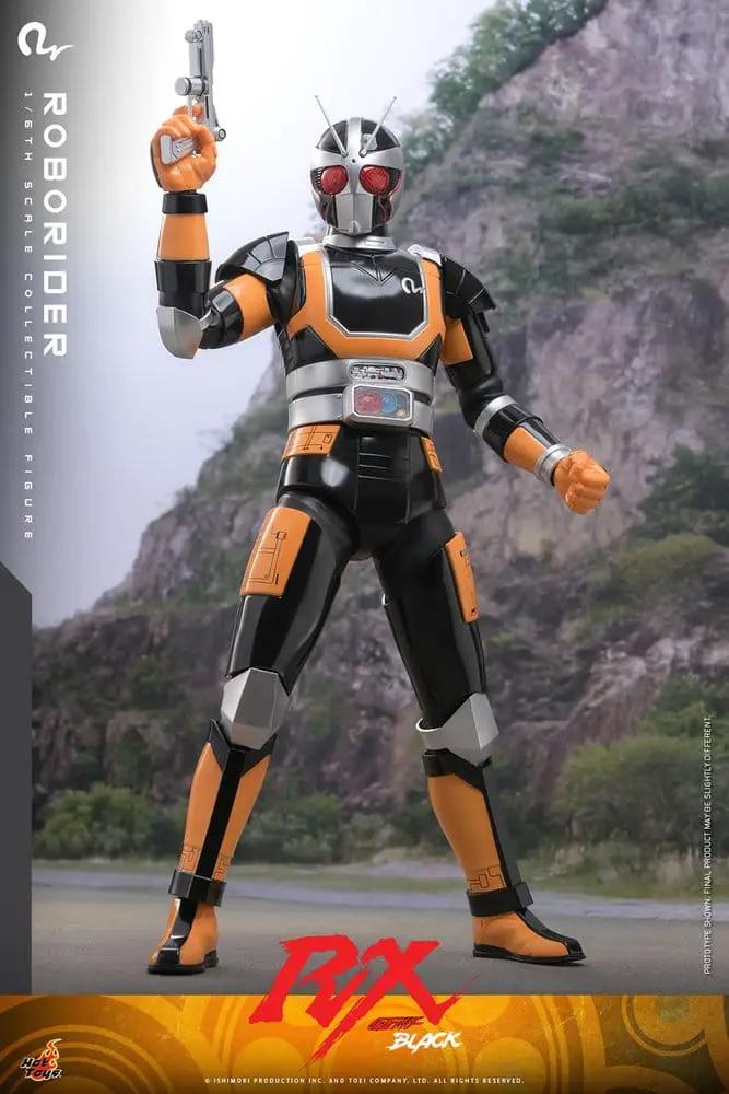 Kamen Rider Black RX RoboRider 1/6-scale action figure, 31 cm, HOT TOYS, orange-black suit with blaster