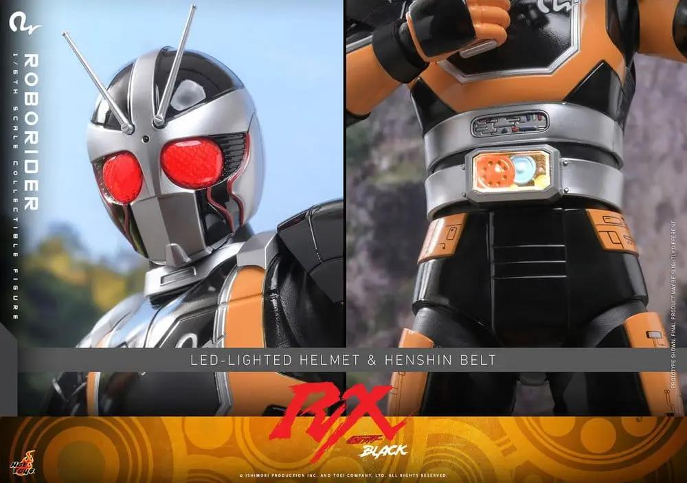 Hot Toys Kamen Rider Black RX 1/6 RoboRider action figure, 31 cm with LED-lit helmet and henshin belt