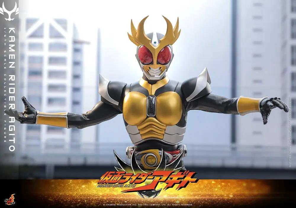 Figura de acción Kamen Rider Agito 1/6, 31 cm, dorado y negro, HOT TOYS