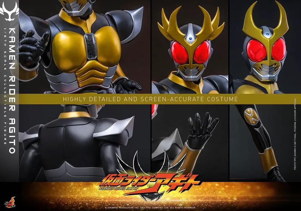 Kamen Rider Agito 1/6 action figure, HOT TOYS, gold and black armored suit with red eyes