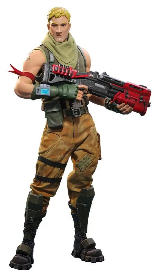 Figura de acción Fortnite Jonesy The First 1/6, 32 cm, HOT TOYS, con traje militar camuflado y rifle grande