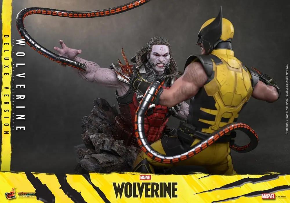 Figura de Acción 1/6 Wolverine Deluxe Version, HOT TOYS, Marvel Video Game Masterpiece, 29 cm