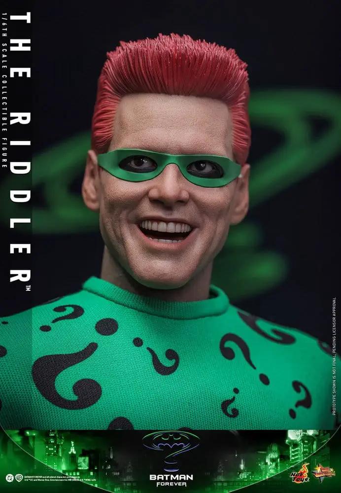 Hot Toys 1/6 Riddler action figure from Batman Forever, green suit and mask, 31 cm