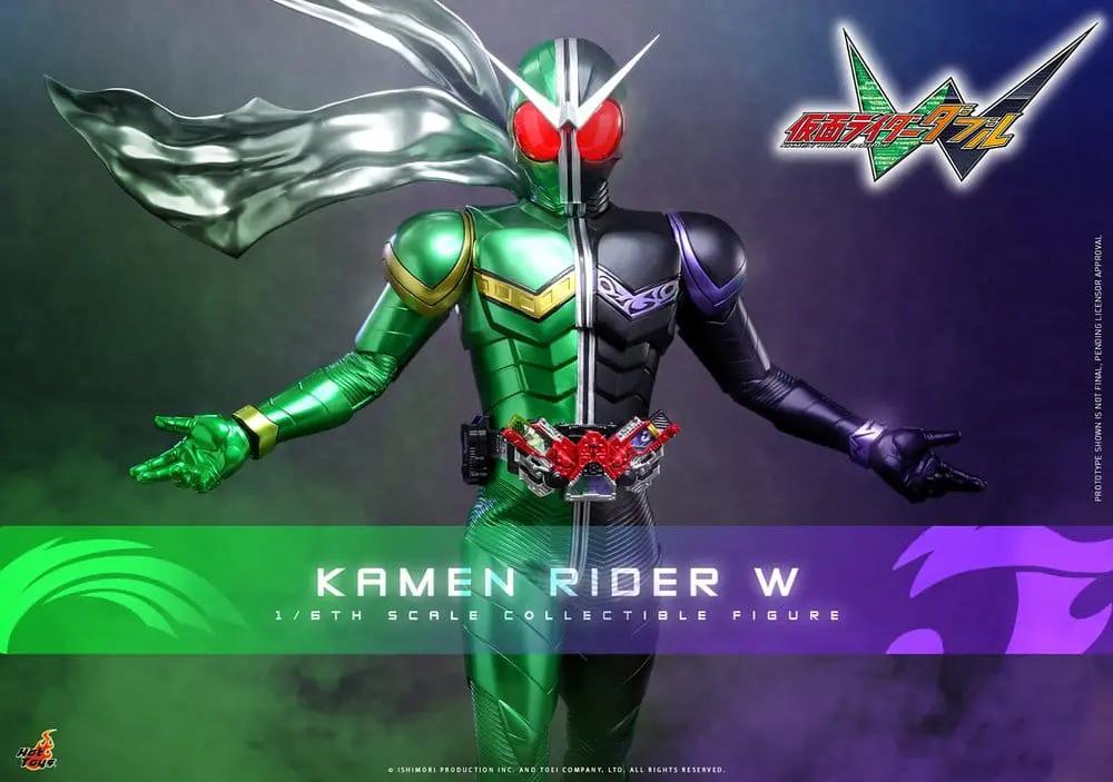 Figura de acción Kamen Rider W, HOT TOYS, 1/6 escala, 31 cm, verde y morado