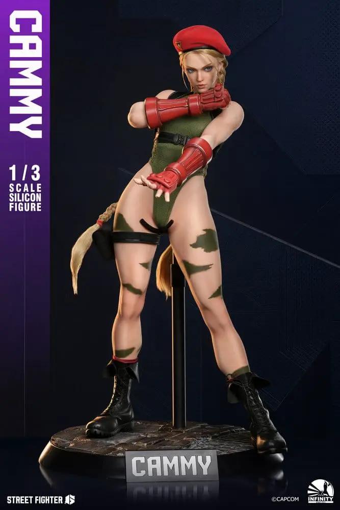 Figura de silicona 1/3 Cammy de Street Fighter 6, INFINITY STUDIO, con traje verde, guantes y botas rojas