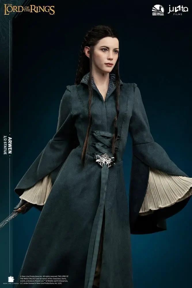 Arwen 1/2-scale silicone statue, dark teal gown, 97 cm tall, by INFINITY STUDIO