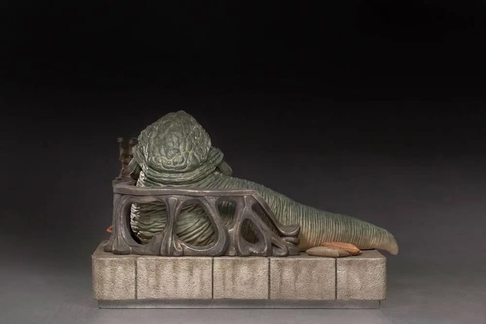Star Wars Jabba the Hutt statue 1/10 Deluxe Art Scale by Iron Studios on a gray brick base