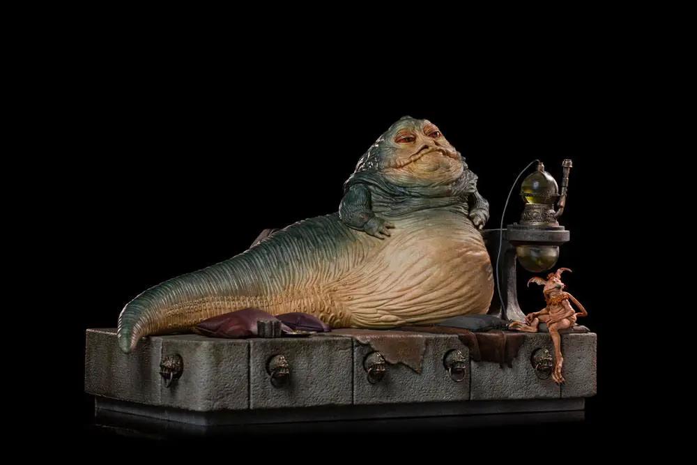 Star Wars Jabba the Hutt statue, 1/10 deluxe art scale, 23 cm, 2-piece display with tiny figure