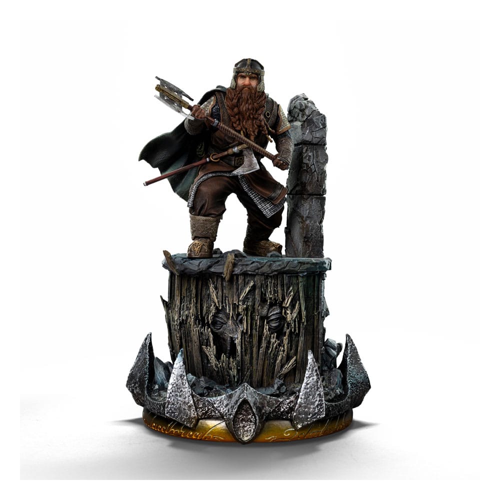 El Señor de los Anillos Estatua 1/10 Art Scale Gimli Unleashed 26 cm