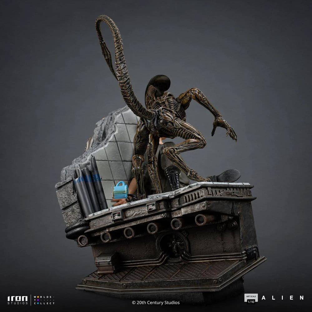 Alien 3 Estatua 1/10 Art Scale Ellen Ripley and Dog Alien statue, 2 figures, by IRON STUDIOS, 23 cm