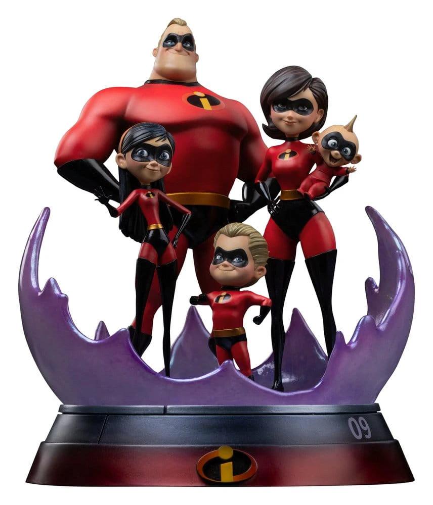 Incredibles 1/10 25 cm 5-figure set featuring Mr. Incredible, Elastigirl, Violet, Dash, Jack-Jack by Iron Studios