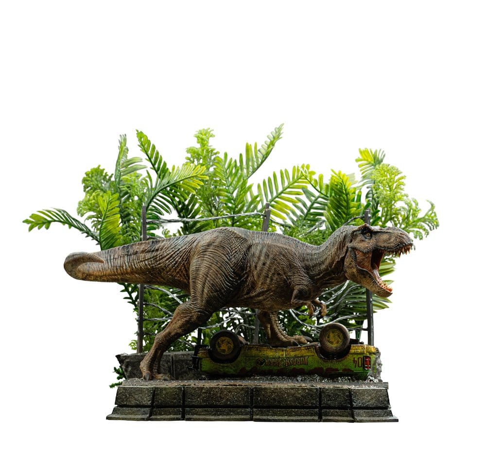 Jurassic Park Estatua Icons T-Rex Breakout Set A 17 cm