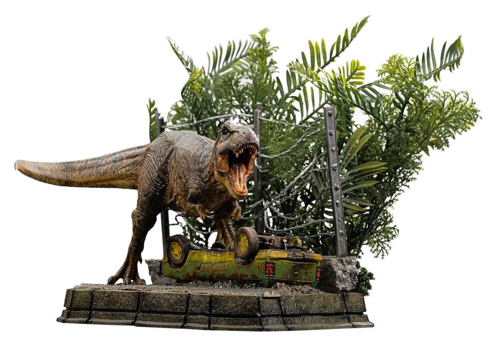 Jurassic Park Estatua Icons T-Rex Breakout Set A 17 cm