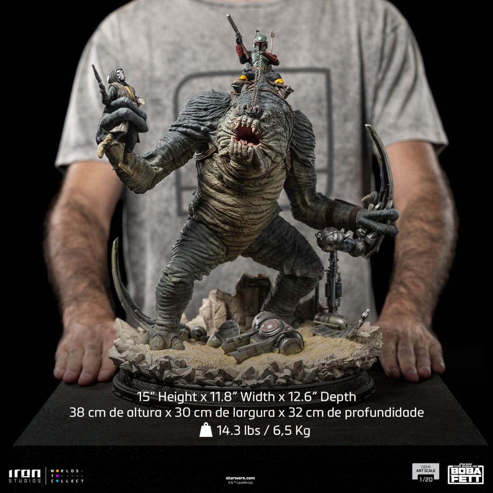 El libro de Boba Fett Estatua 1/20 Demi Art Scale Boba Fett & Rancor 38 cm