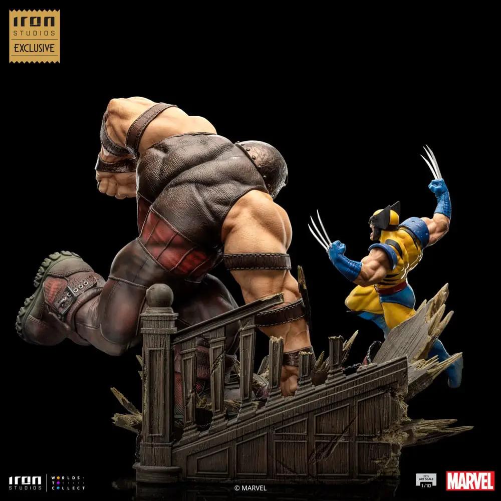 Estatua coleccionable Iron Studios Marvel: Wolverine vs Juggernaut, 1/10 BDS Art Scale, EU Exclusive, 30 cm