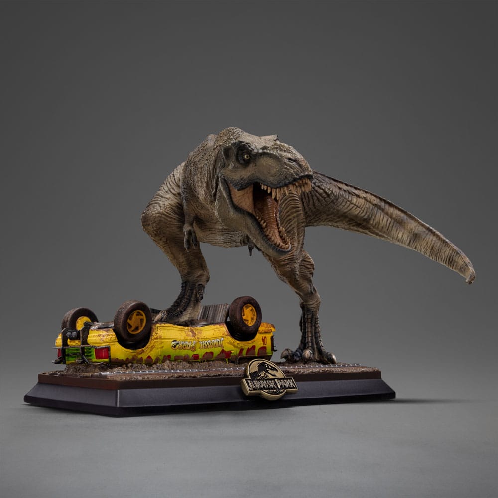 Jurassic Park Icons Estatua T-Rex Attack 15 cm
