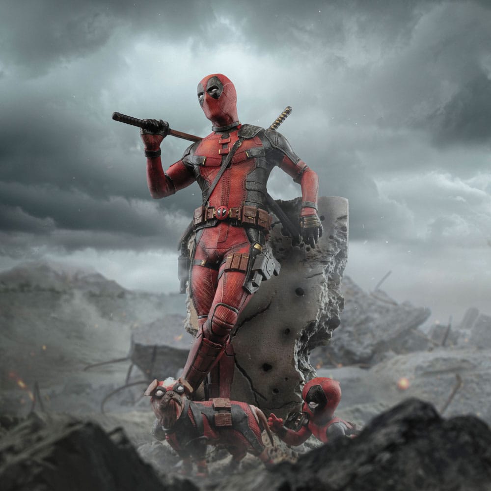 Deadpool 3 Estatua 1/10 Art Scale Deadpool 21 cm