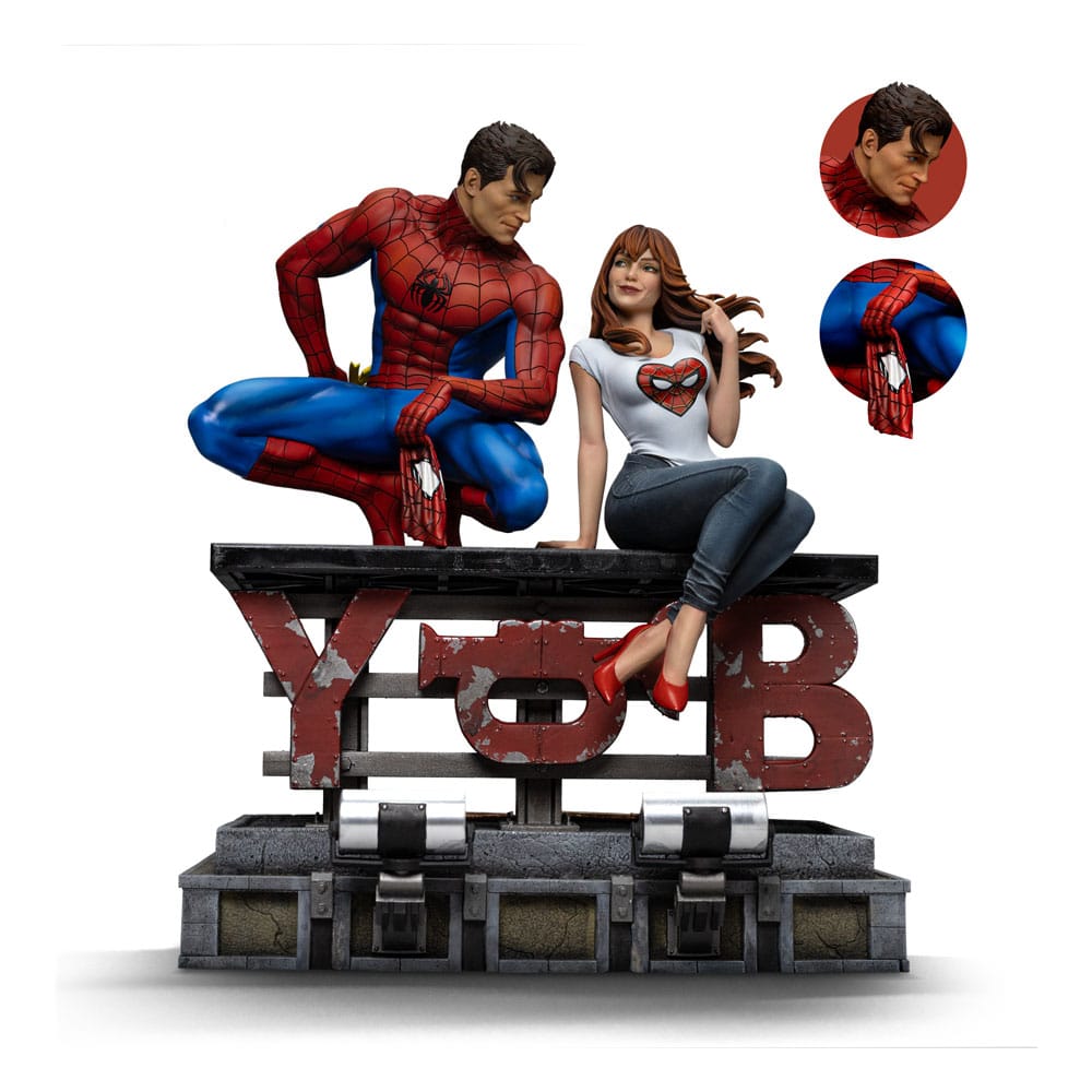 Spider-Man Estatua 1/6 Diorama Art Scale Spider-Man and Mary Jane 35 cm