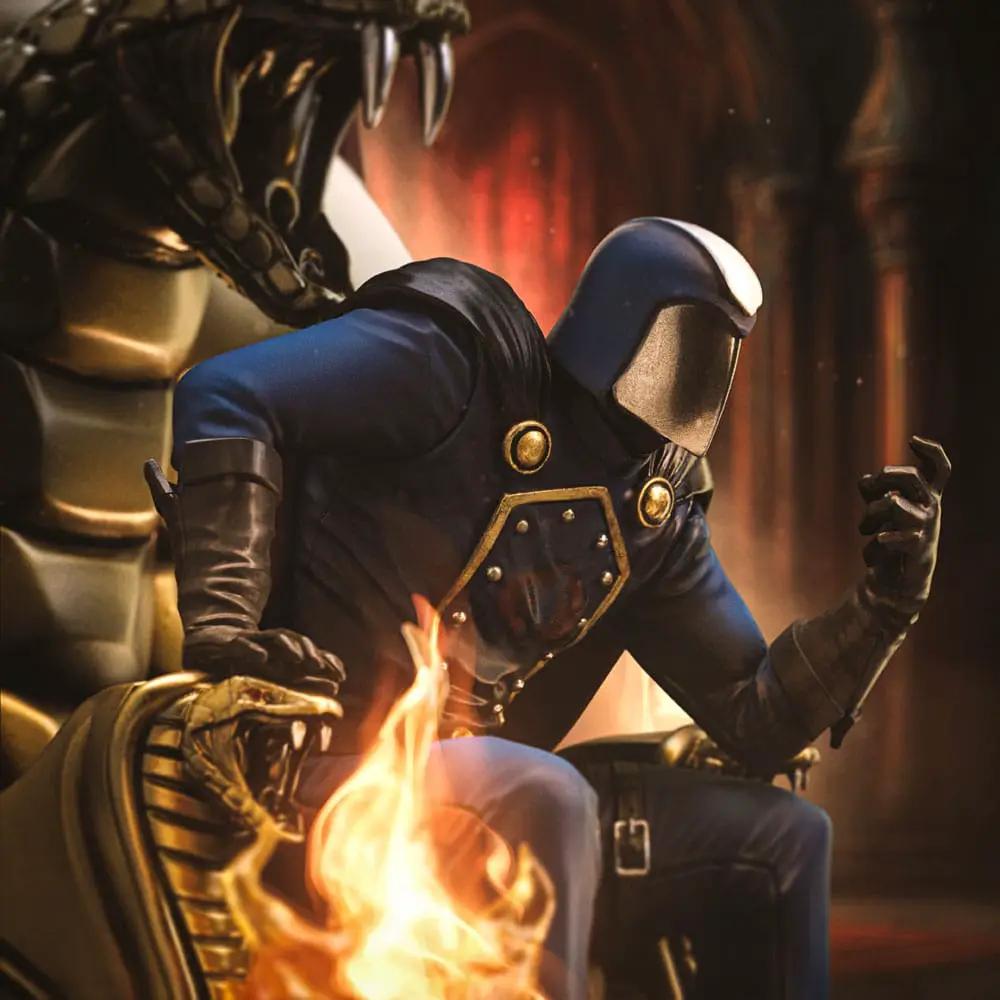Cobra Commander 1/10 scale statue by Iron Studios, blue armor, 25 cm
