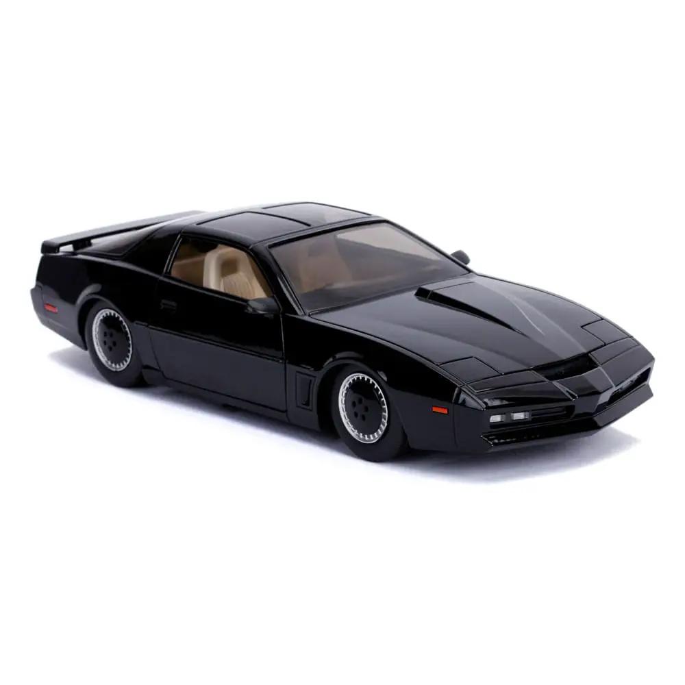 Die-cast Knight Rider KITT Pontiac Firebird 1:24 scale by Jada Toys, black with tan interior