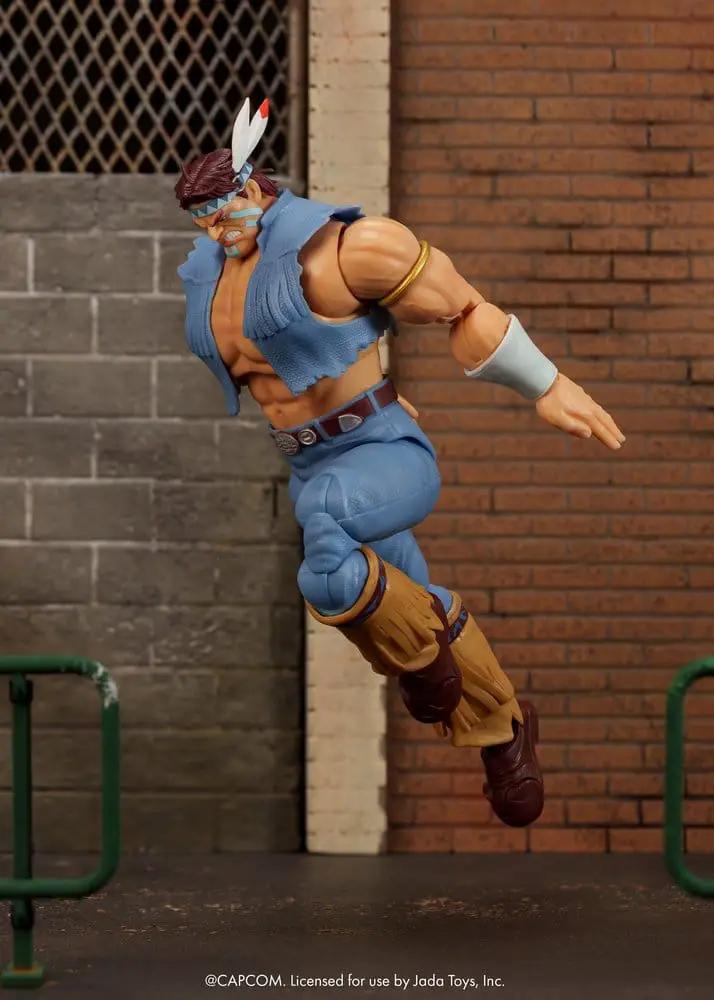 Hawk action figure by Jada Toys in blue outfit, 20 cm tall