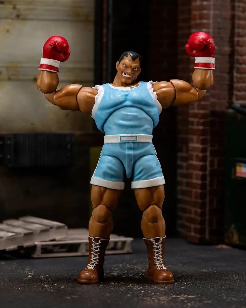 Figura de acción Balrog 1/12 de Ultra Street Fighter II, traje azul claro y guantes rojos