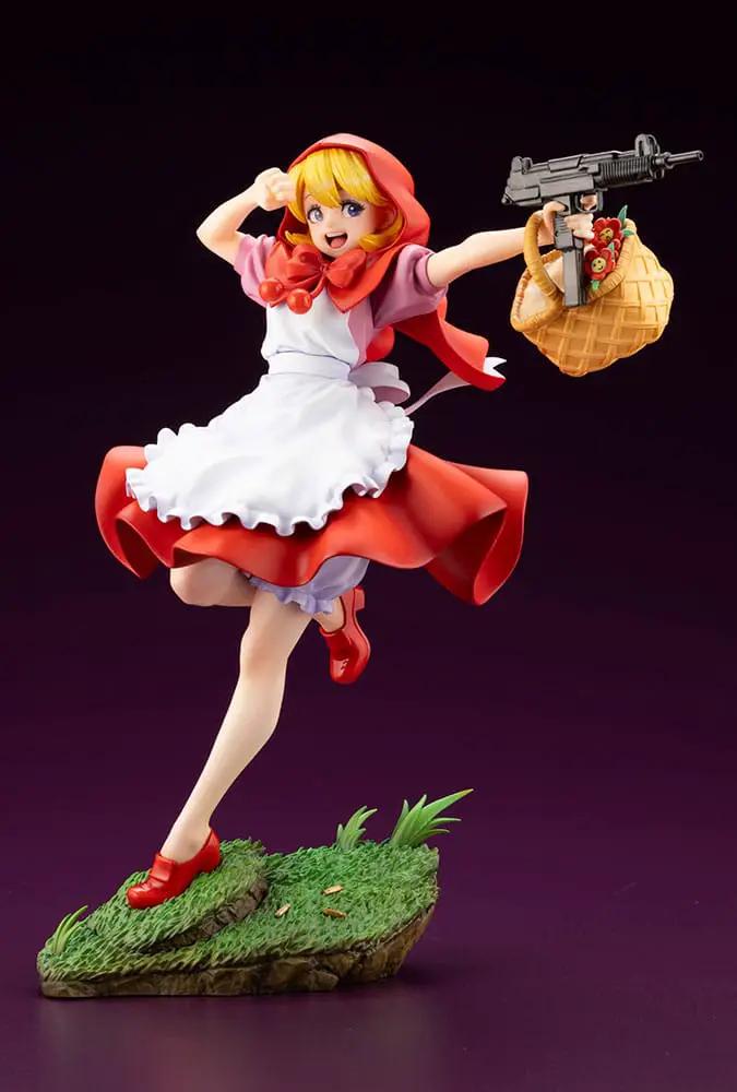 Kotobukiya Darkstalkers Bishoujo PVC statue of B.B. Hood, 1/7 scale, running pose with basket and gun