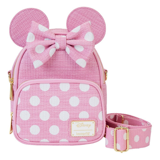 Disney by Loungefly Mini Minnie Straw Convertible Backpack