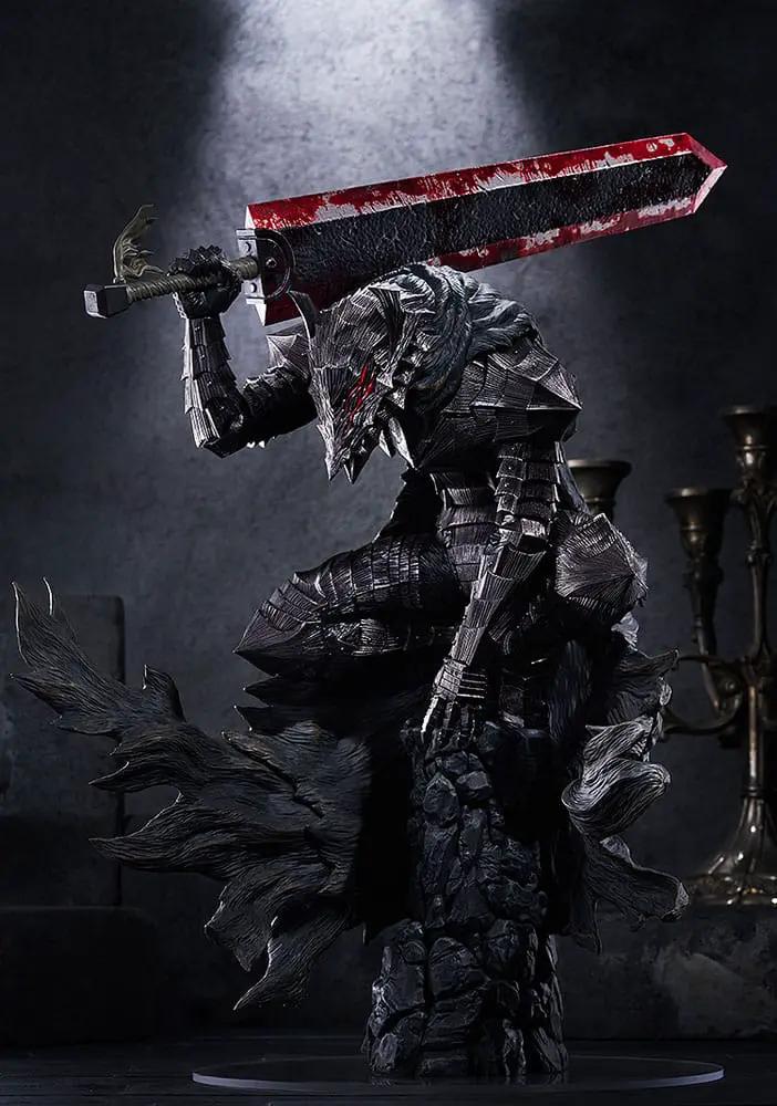 MAX FACTORY Guts Berserk PVC statue, Berserker Armor, XL 38 cm, dark armored action figure with oversized sword.