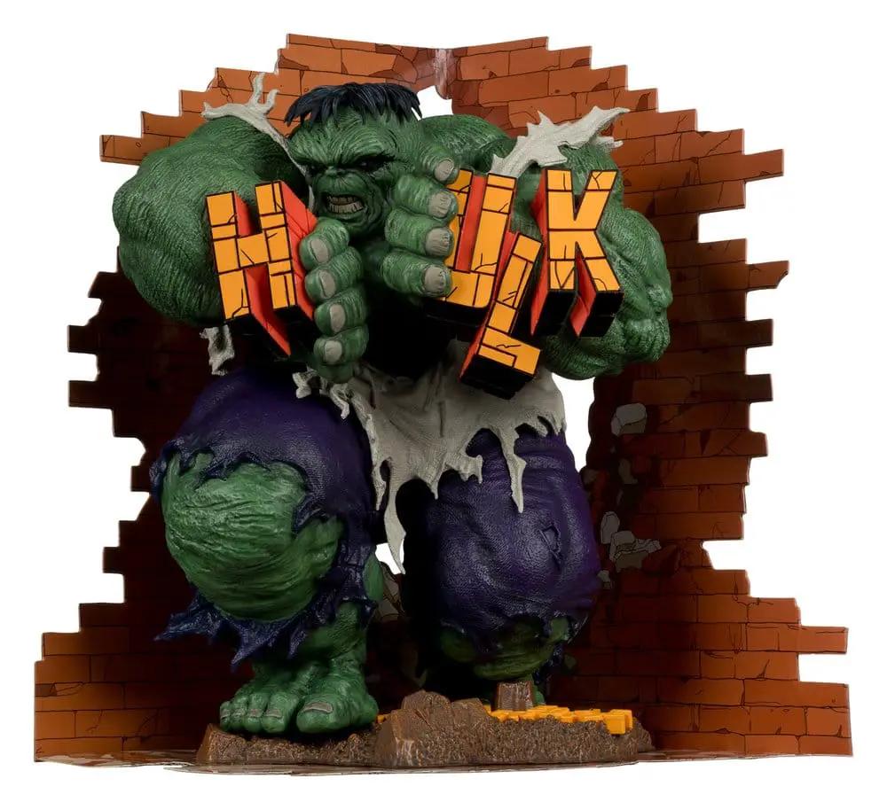 Estatua de PVC Hulk 1/6 de MC FARLANE TOYS, figura de acción rompiendo una pared de ladrillos