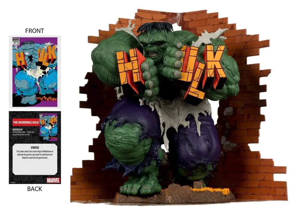 Statua de PVC 1/6 Hulk de MC Farlane Toys, figura de acción Marvel, Hulk verde rompiendo muro de ladrillos.