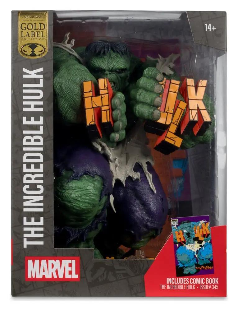 Hulk 1/6 PVC estatua verde, Marvel, MC FARLANE TOYS, Gold Label, en caja con logo Marvel