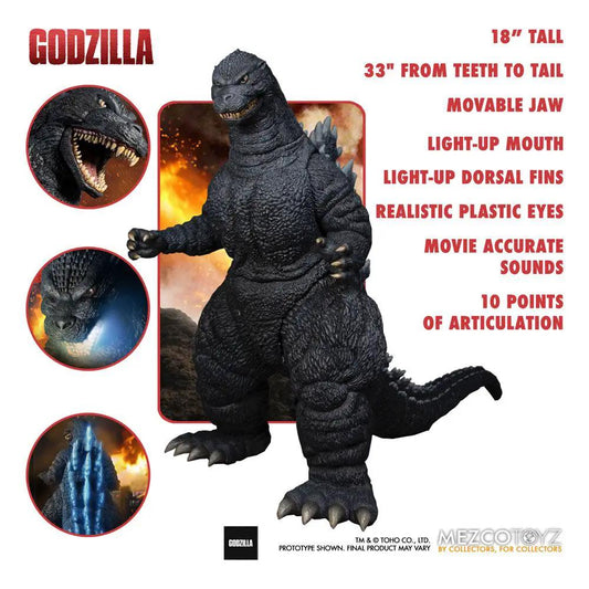 Figura de acción Godzilla con luz y sonido, Ultimate Godzilla 46 cm (18 pulgadas), Kimera y Foley Shop.
