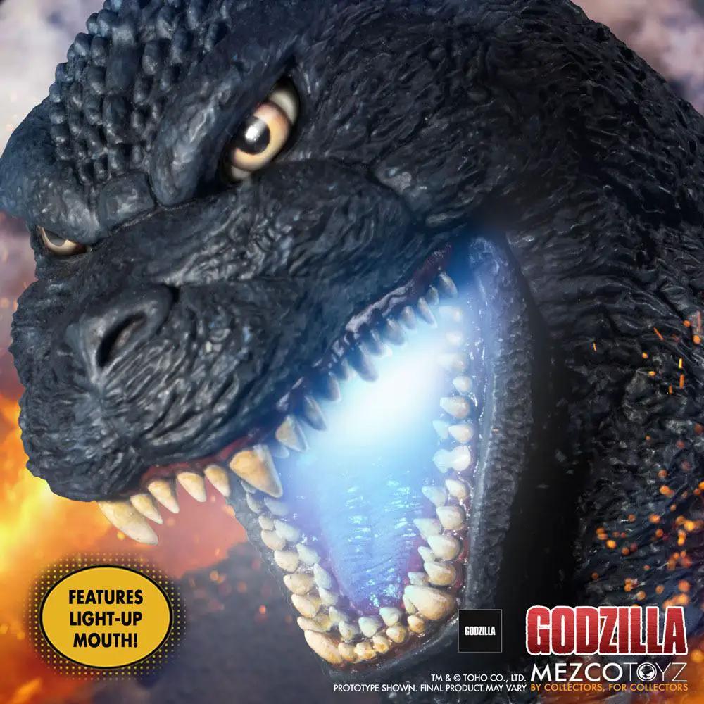 Figura de acción Godzilla de 46 cm con boca iluminada; negro, Mezco Toyz