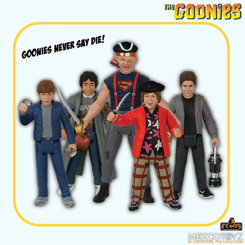 5 figuras de acción Los Goonies 5 Points, 9 cm, surtido, MEZCO TOYS
