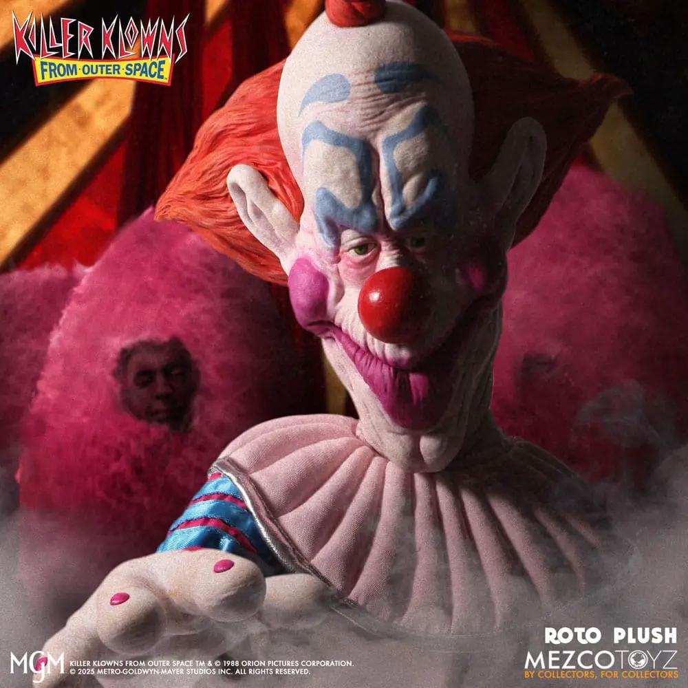 Killer Klowns from Outer Space MDS Roto Slim 46 cm plush figure by Mezco Toys, pink clown with red nose