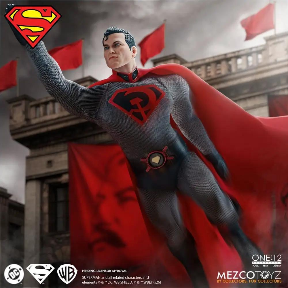 Figura de acción One:12 DC Superman Red Son, 17 cm, de Mezco Toys.
