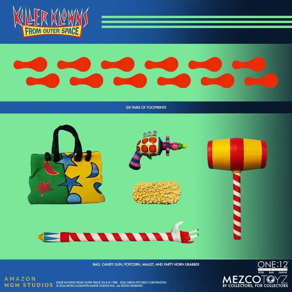 Killer Klowns From Outer Space One:12 action figure by Mezco Toys with five accessories