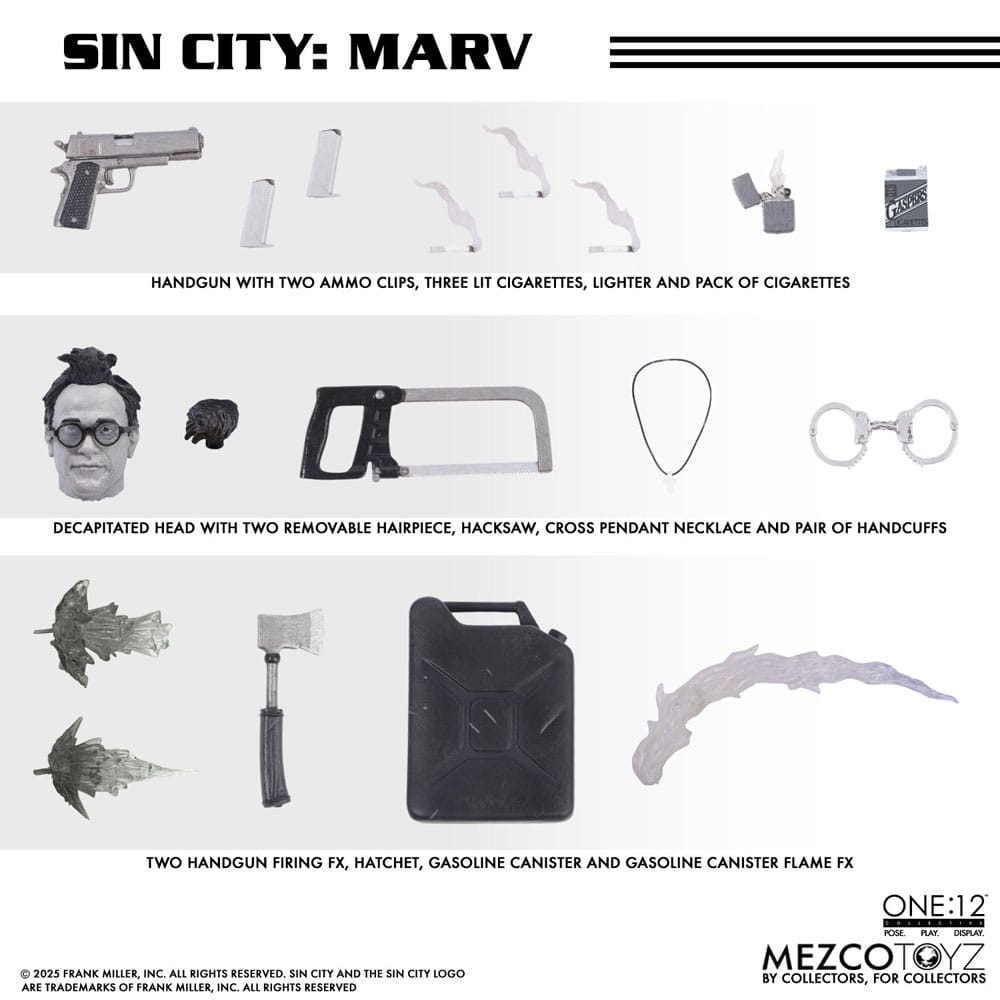 Sin City Figura 1/12 Marv 17 cm