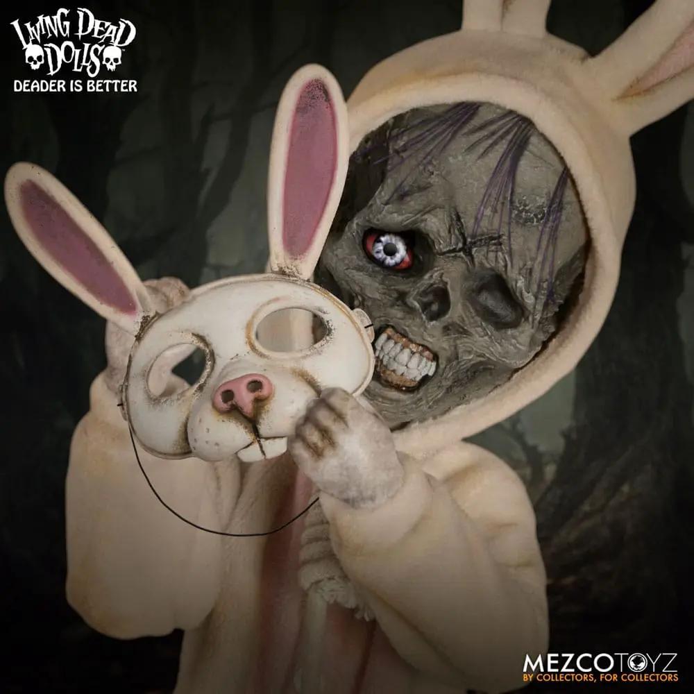 Living Dead Dolls Eggzorcist 25 cm muñeco con máscara de conejo, por Mezco Toys (2 piezas)