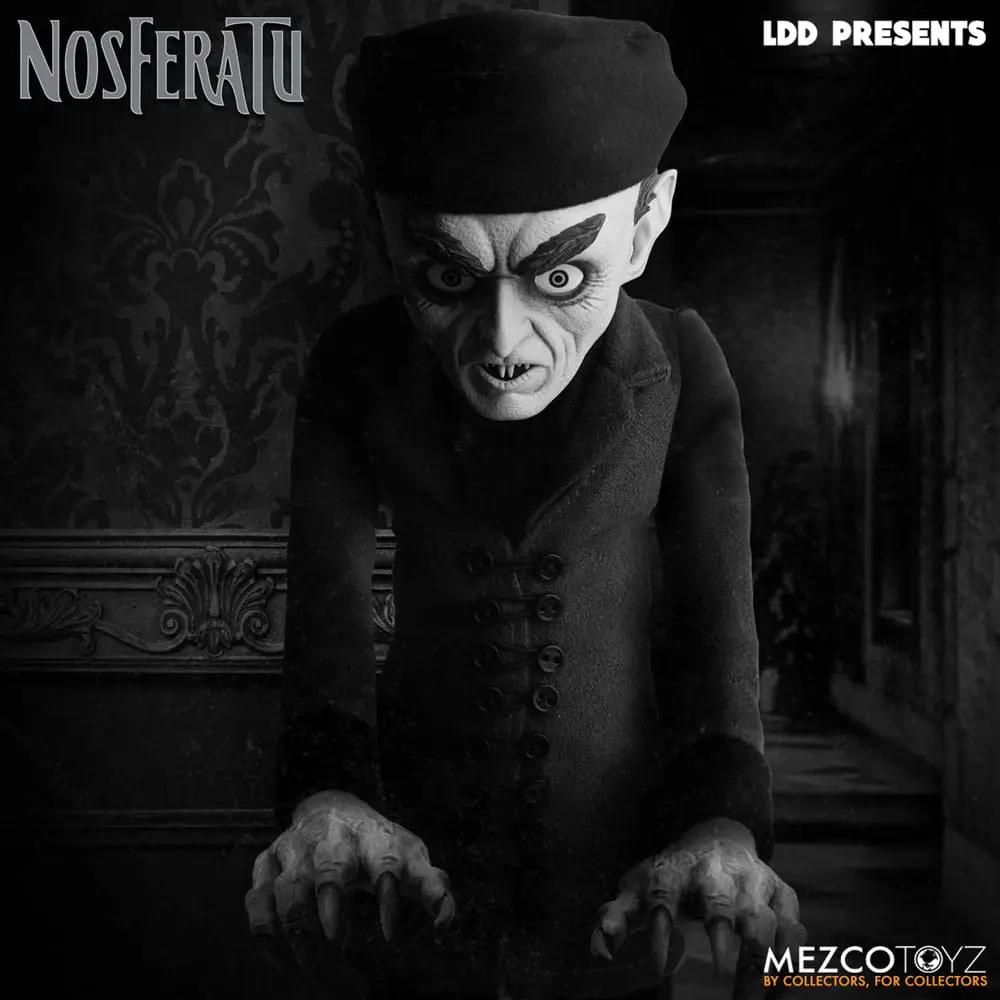 The Living Dead Dolls Muñeco Nosferatu (1922) 25 cm doll by MEZCO TOYS, black-and-white Nosferatu vampire