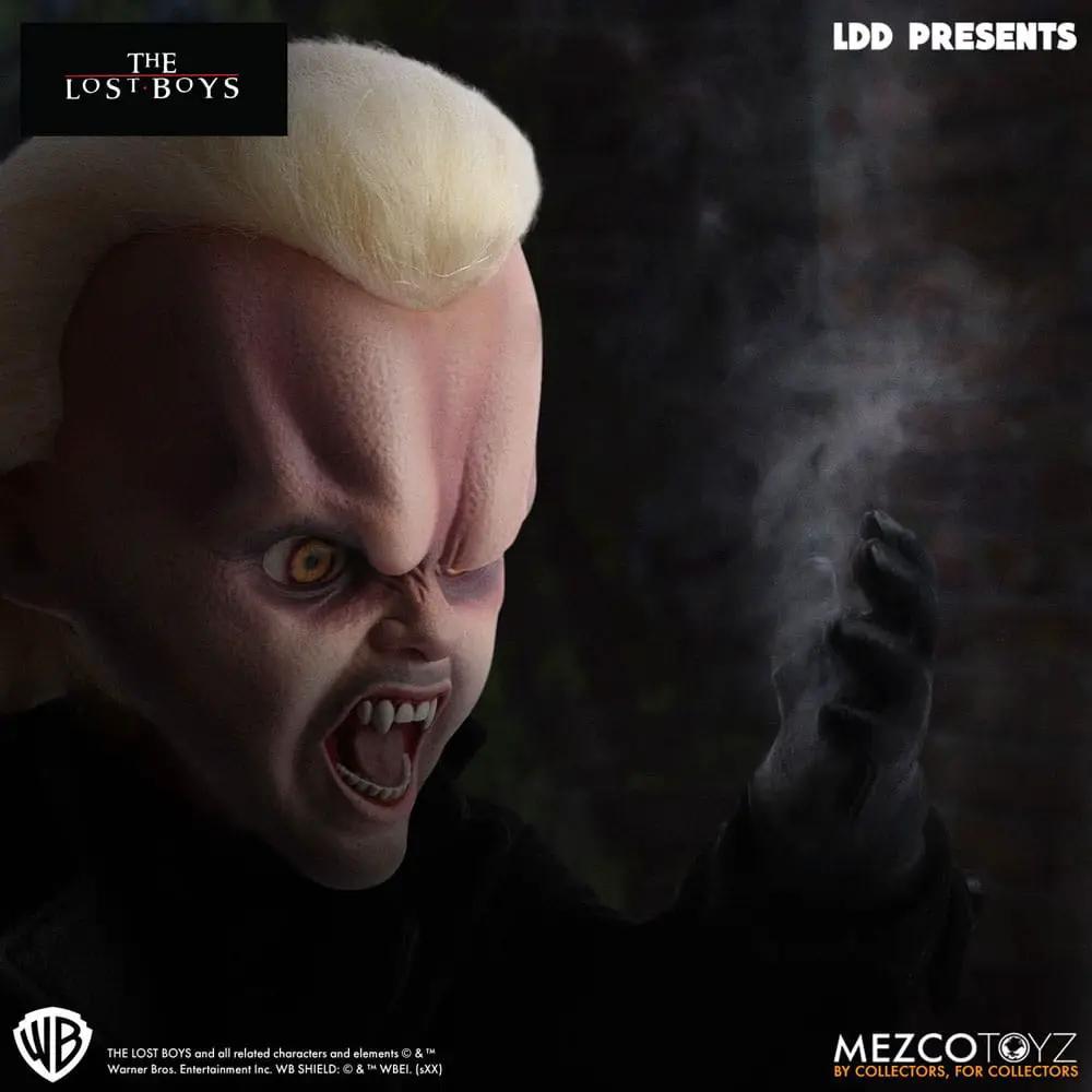 Muñeco de acción David de Jóvenes Ocultos, 25 cm, MEZCO TOYS, figura de The Lost Boys con cabello rubio y expresión feroz