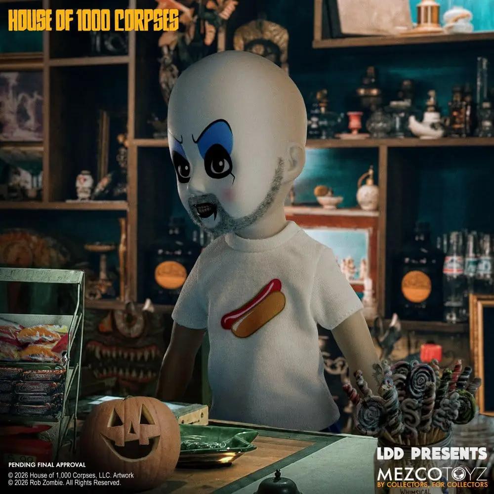 Muñeco Captain Spaulding, 25 cm, MEZCO TOYS; figura de acción de House of 1000 Corpses