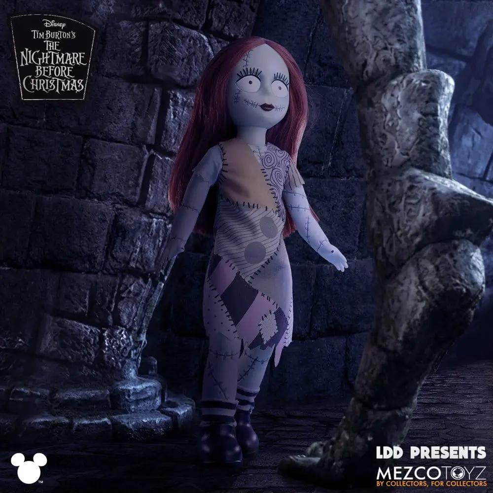 Muñeca Sally de Mezco Toys, 25 cm, figura de acción de Pesadilla antes de Navidad con parches cosidos