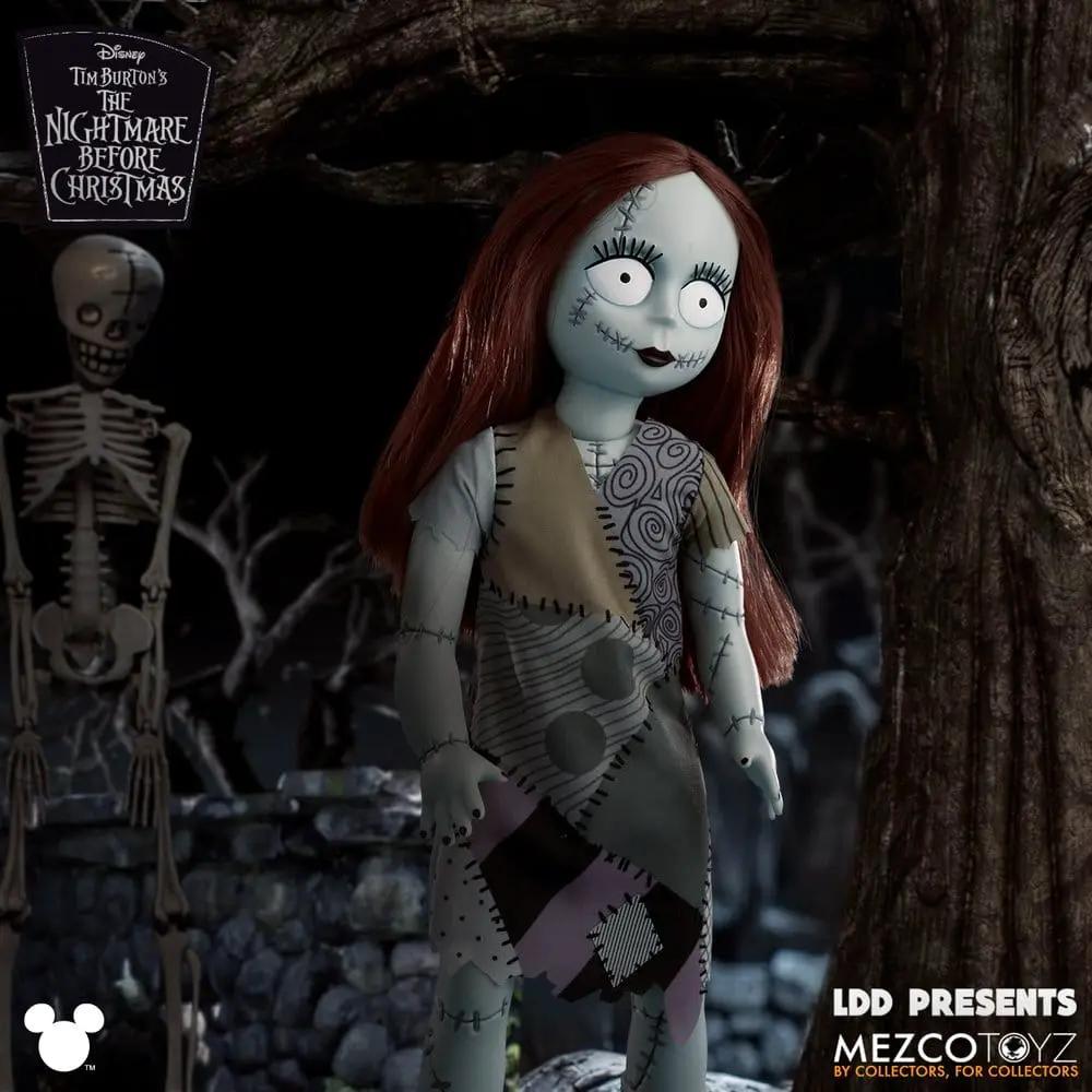 Muñeco Sally de 25 cm, figura de acción Mezco Toys en vestido patchwork, Pesadilla Antes de Navidad